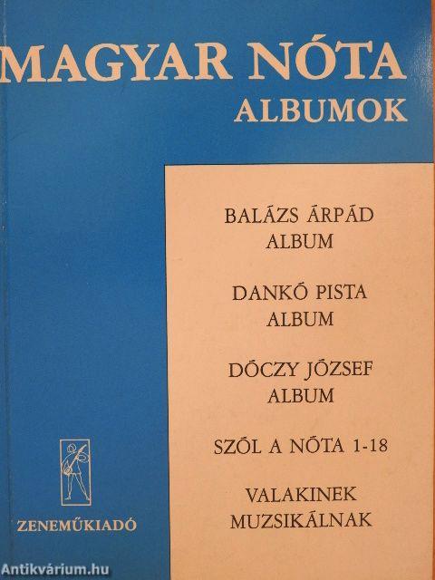 Magyar nóta albumok