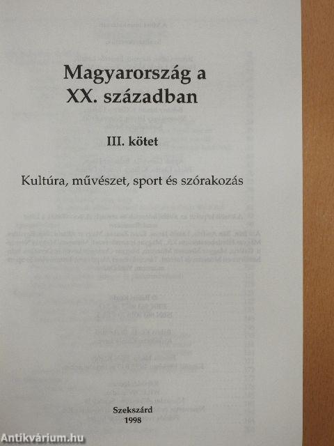 Magyarország a XX. században III.