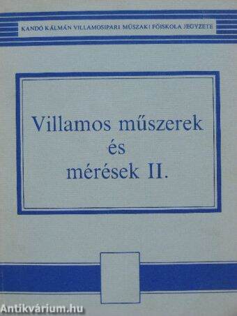 Villamos műszerek és mérések II.