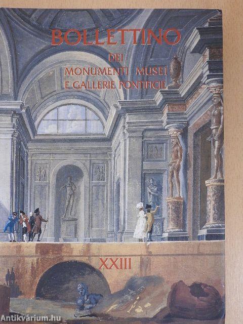 Bollettino dei Monumenti Musei e Gallerie Pontificie 2003