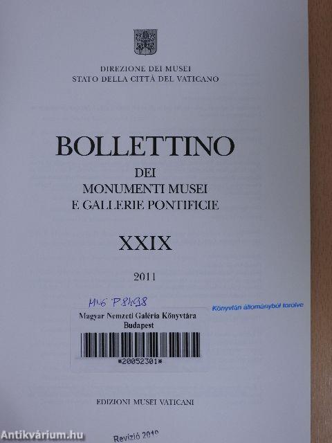 Bollettino dei Monumenti Musei e Gallerie Pontificie 2011