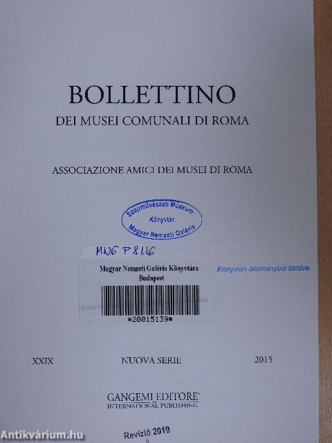 Bollettino dei Musei Comunali di Roma 2015