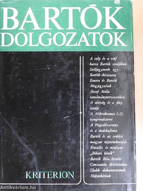 Bartók-dolgozatok