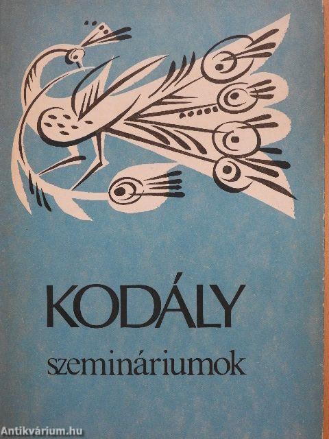 Kodály szemináriumok