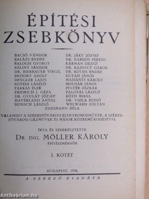 Építési zsebkönyv I. (töredék)