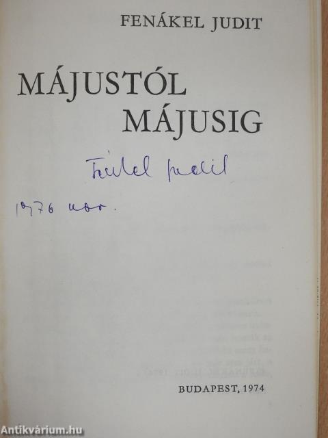 Májustól májusig (aláírt példány)