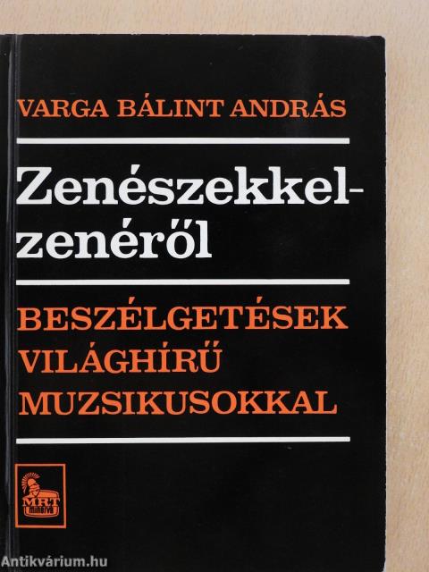 Zenészekkel - zenéről (dedikált példány)