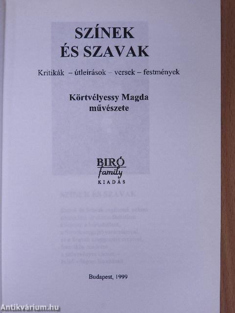 Színek és szavak (dedikált példány)