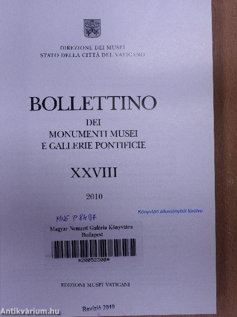 Bollettino dei Monumenti Musei e Gallerie Pontificie 2010