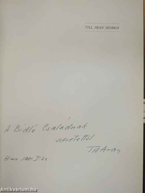 Till Aran szobrai (dedikált példány)