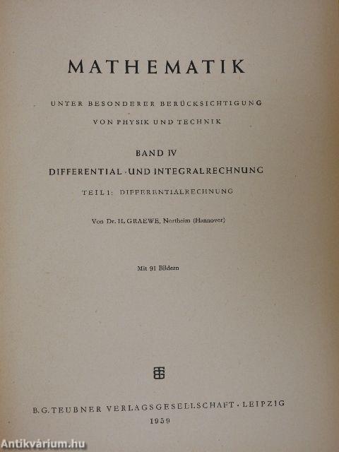 Mathematik IV/1.