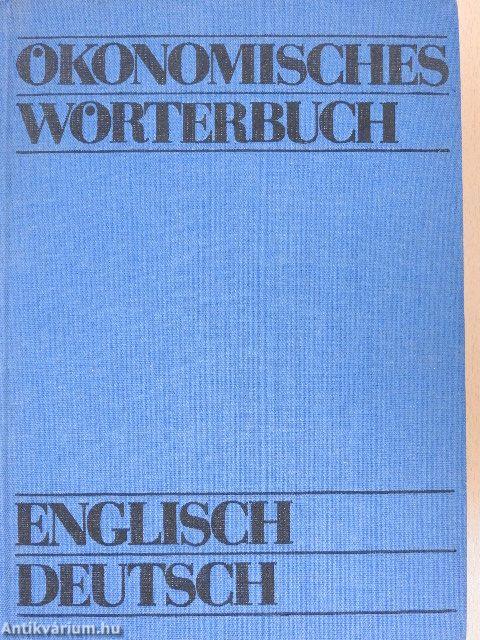 Ökonomisches Wörterbuch Englisch-Deutsch