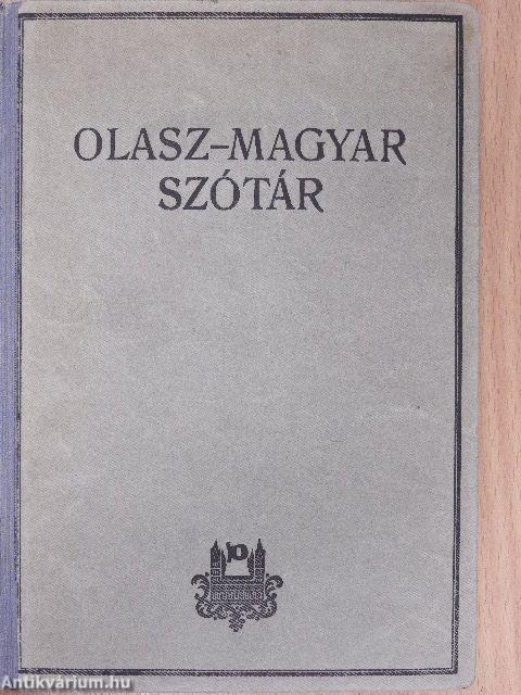 Olasz-magyar szótár/magyar-olasz szótár I-II.