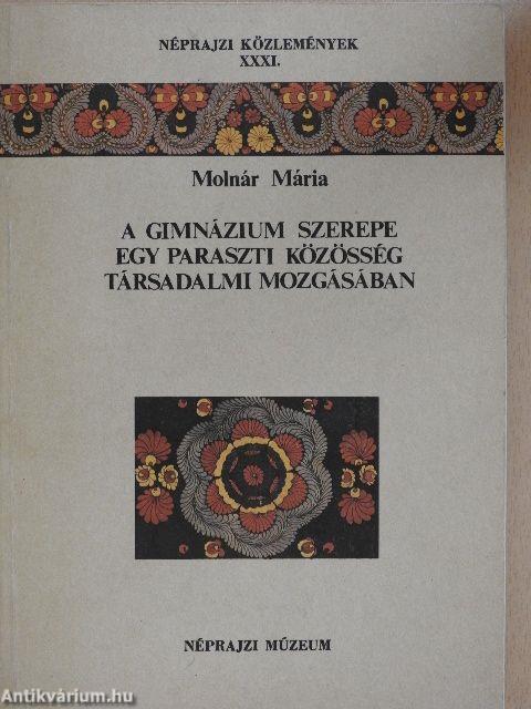 Néprajzi Közlemények XXXI.