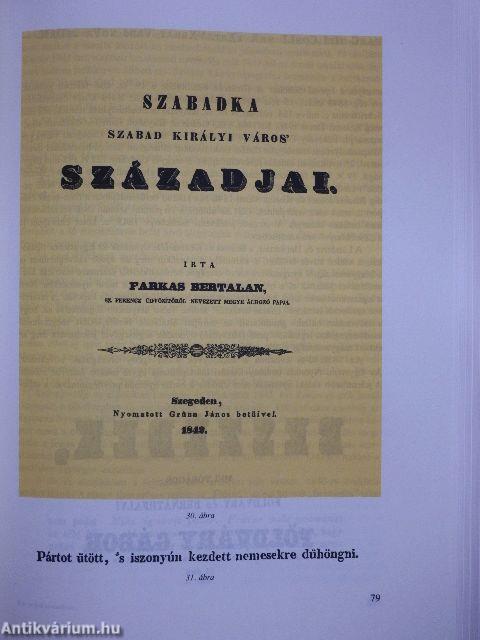 A szegedi nyomdászat 1801-1918