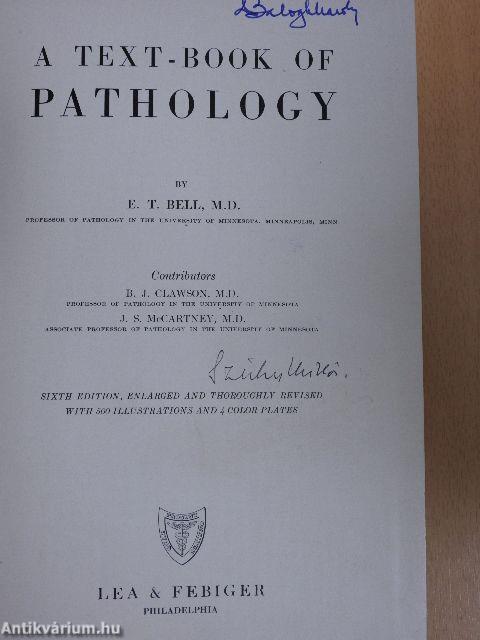 A Text-Book of Pathology