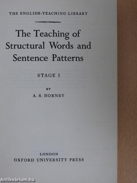 The Teaching of Structural Words and Sentence Patterns 1.