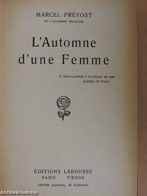 L'Automne d'une Femme