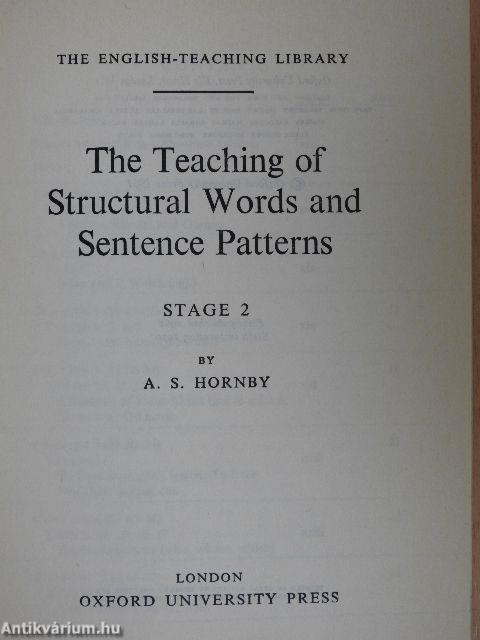 The Teaching of Structural Words and Sentence Patterns 2.