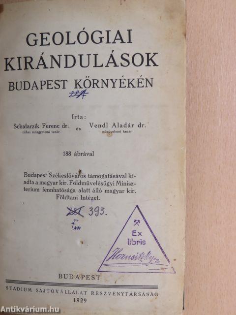 Geológiai kirándulások Budapest környékén