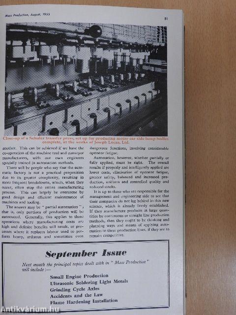 Mass Production July-December 1955. (fél évfolyam)