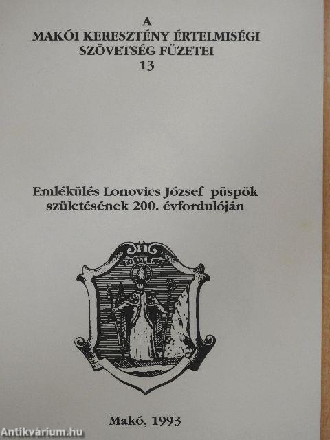 Emlékülés Lonovics József püspök születésének 200. évfordulóján