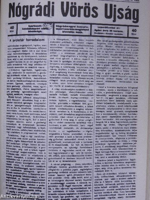 Válogatott dokumentumok és adatok Nógrád megye munkásmozgalmának történetéből 1918-1919