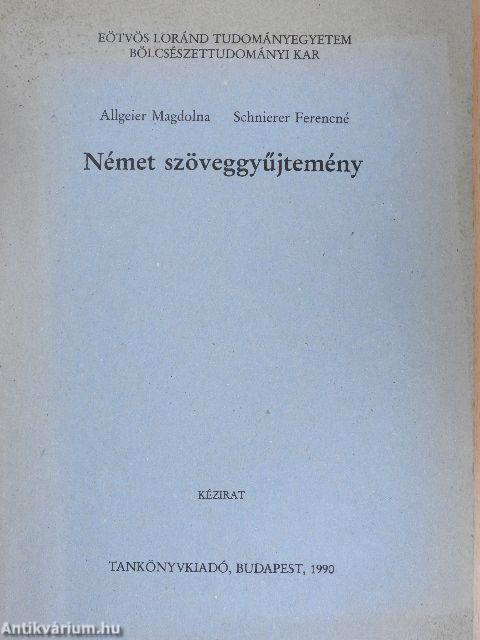 Német szöveggyűjtemény