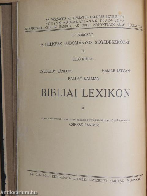 Bibliai lexikon I-II.