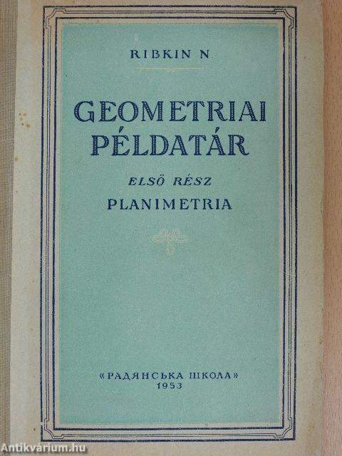 Geometriai példatár I.