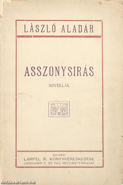 Asszonysirás (dedikált példány)