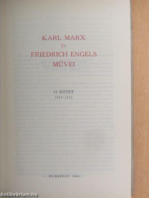 Karl Marx és Friedrich Engels művei 17.