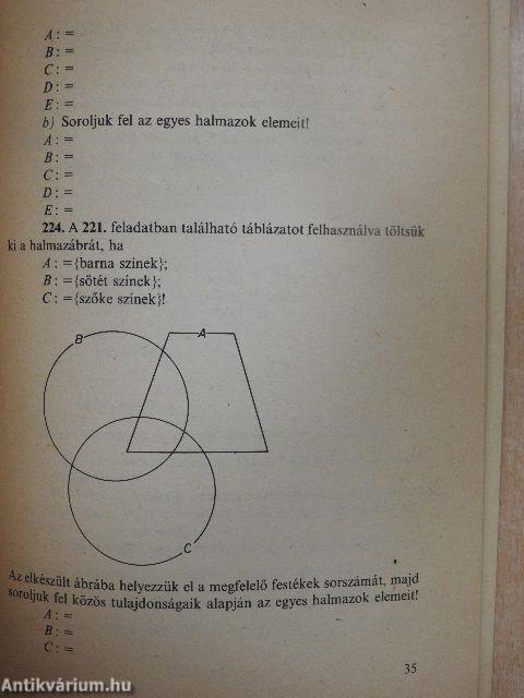 Matematika feladatgyűjtemény a vegyipari szakmák tanulói és fodrásztanulók részére