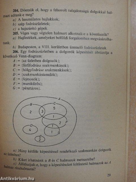 Matematika feladatgyűjtemény a vegyipari szakmák tanulói és fodrásztanulók részére