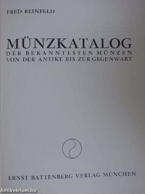 Münzkatalog der Bekanntesten Münzen von der Antike bis zur Gegenwart