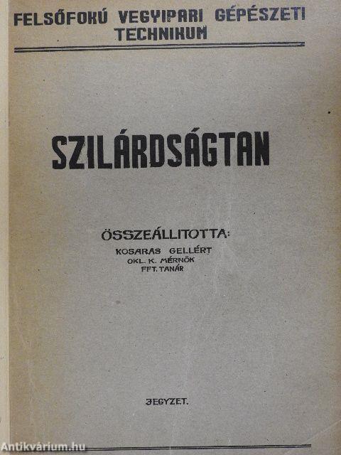 Szilárdságtan