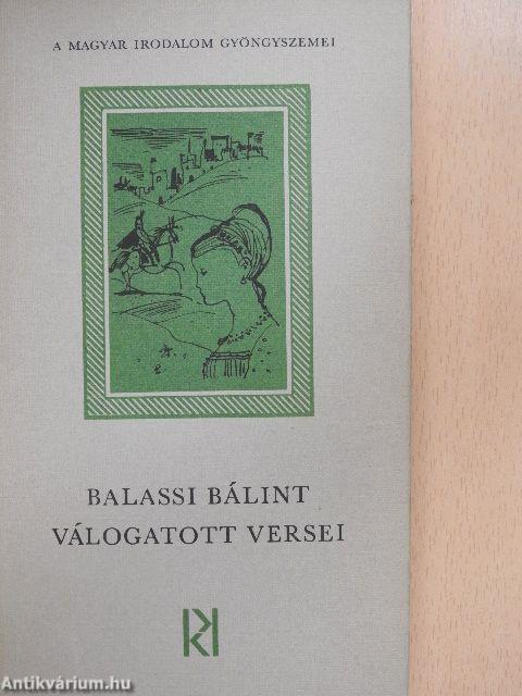 Balassi Bálint válogatott versei