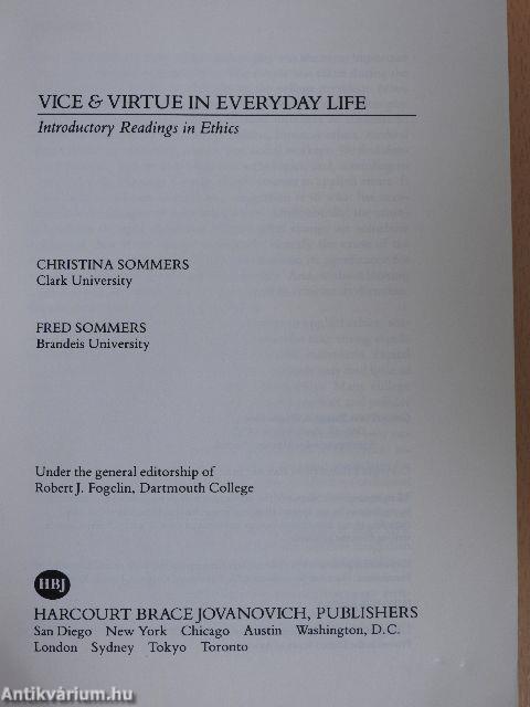 Vice & Virtue in Everyday Life