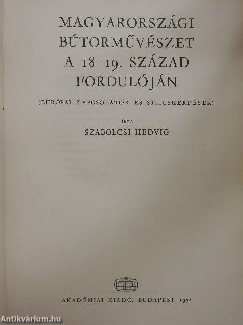 Magyarországi bútorművészet a 18-19. század fordulóján