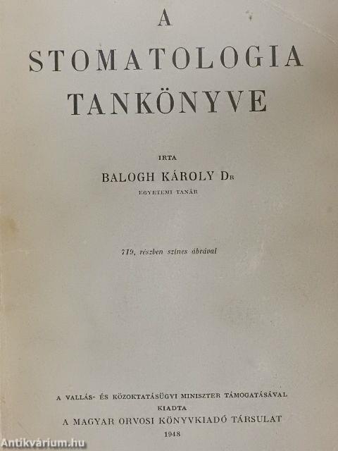 A stomatologia tankönyve