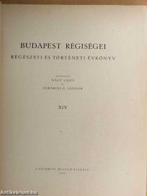 Budapest régiségei XIV.