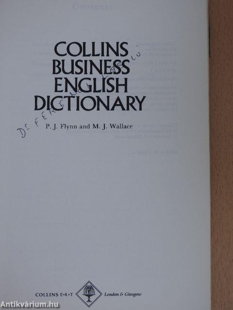 Collins Business English Dictionary