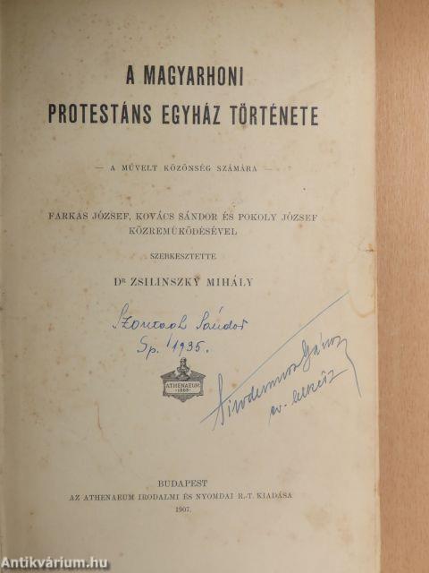 A magyarhoni protestáns egyház története