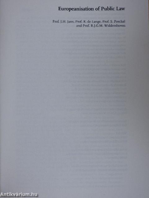 Europeanisation of Public Law