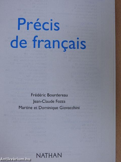 Précis de francais