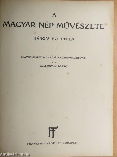 A magyar nép művészete: három kötetben II.