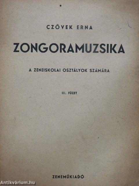 Zongoramuzsika III.