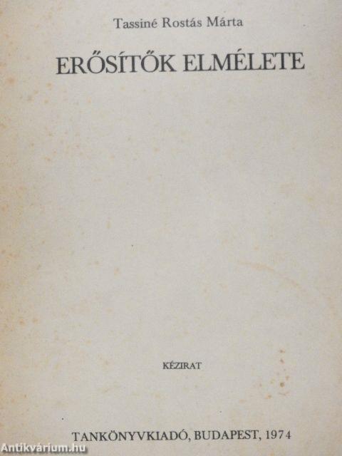 Erősítők elmélete