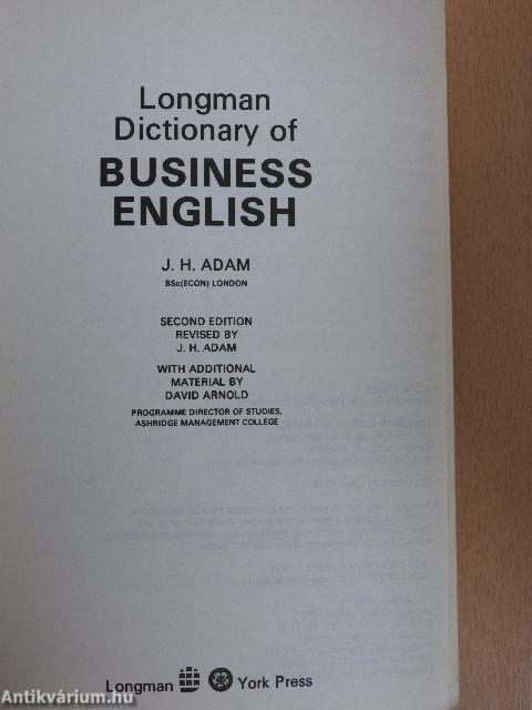 Longman Dictionary of Business English