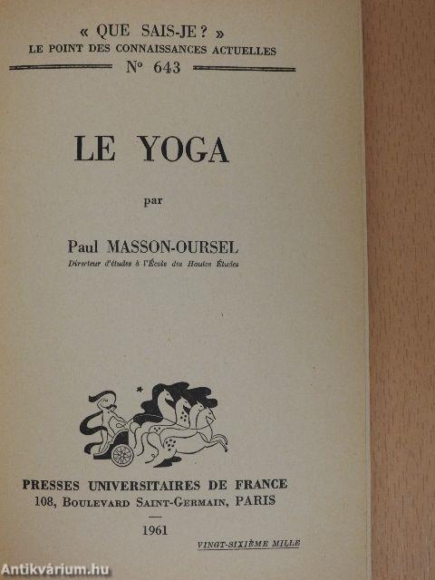 Le Yoga